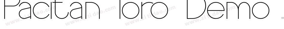 Pacitan loro Demo字体转换